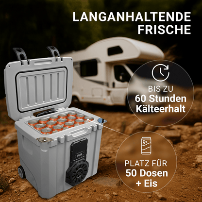 NooMii BeatRoller 35 – Kühlbox mit integriertem Bluetooth - Lautsprecher | 35L Volumen - Kühlbox NooMii - NooMii