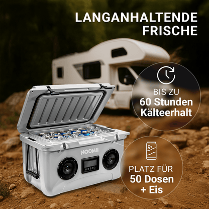 NooMii ColdBeats 45 – Kühlbox mit integriertem Bluetooth - Lautsprecher | 45L Volumen - Kühlbox NooMii - NooMii