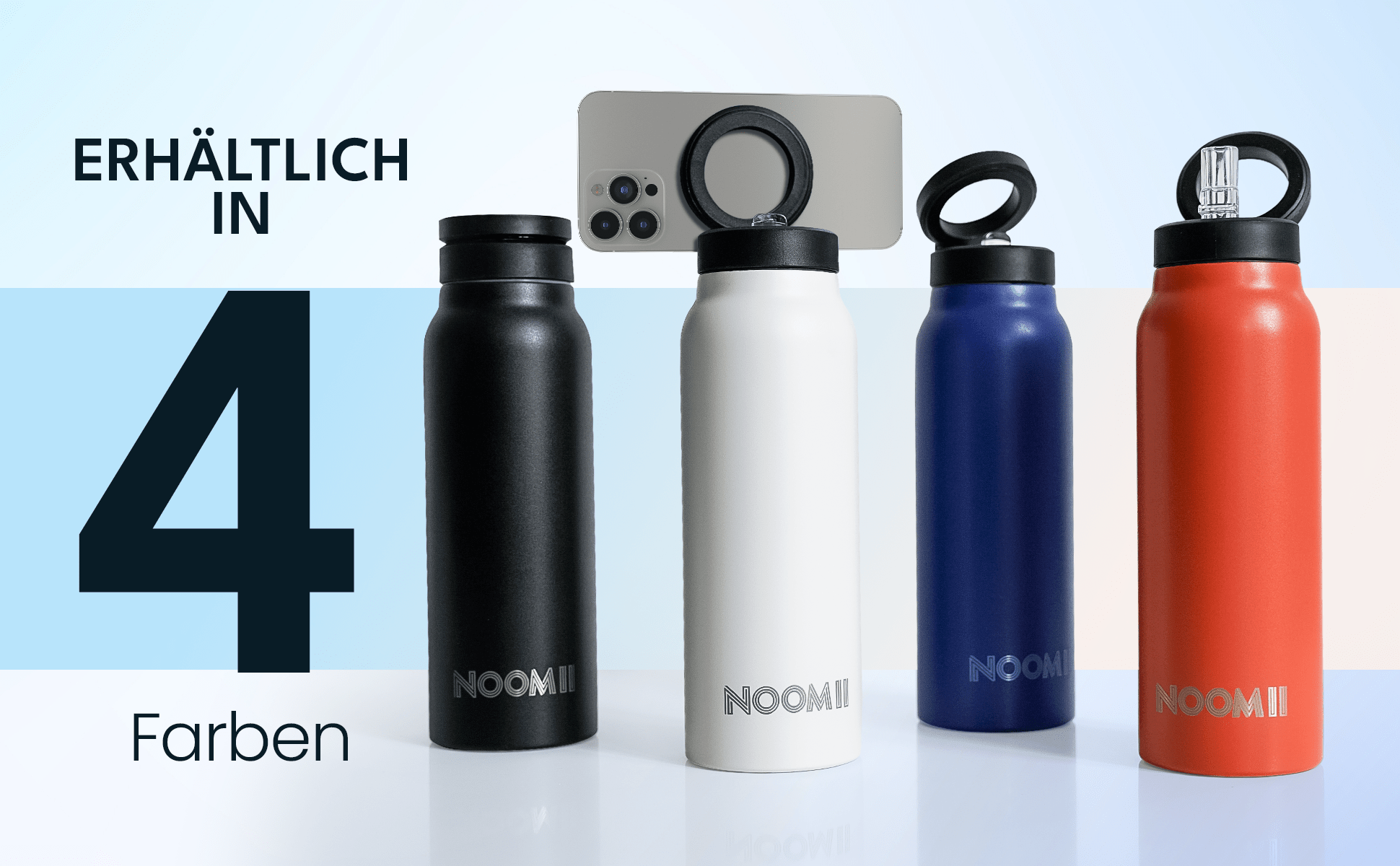 NooMii Edelstahl - Trinkflasche | Magsafe - Trinkflasche NooMii - NooMii