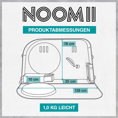 NooMii Fahrrad Transporttasche mit Handgriff & Rollen 128 x 78 x 25 cm - Transporttasche NooMii - NooMii