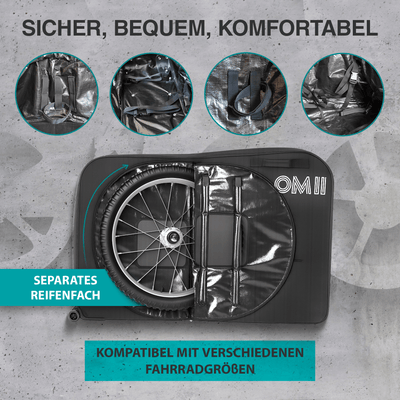 NooMii Fahrrad Transporttasche mit Handgriff & Rollen 128 x 78 x 25 cm - Transporttasche NooMii - NooMii
