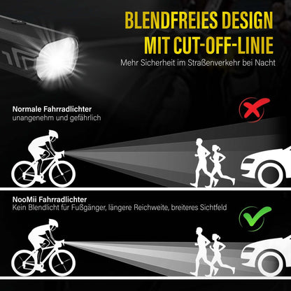 NooMii LED Fahrradlicht NM - BR500 - Fahrradzubehör NooMii - NooMii