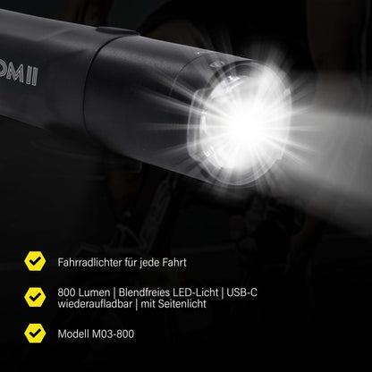 NooMii LED Fahrradlicht NM - M03 - Fahrradzubehör NooMii - NooMii