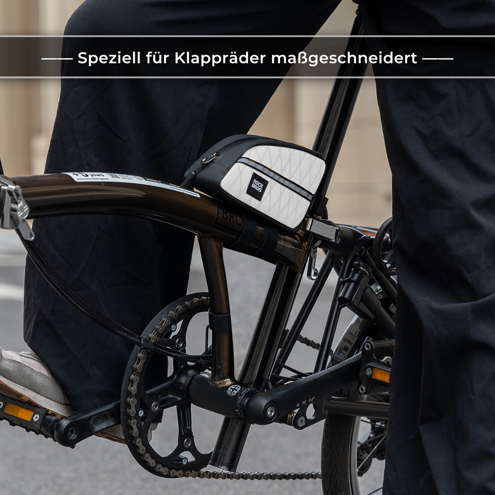 Oberrohrtasche 0,8L Leicht für Klapprad Falträder - Fahrradtaschen ROCKBROS - EU - NooMii