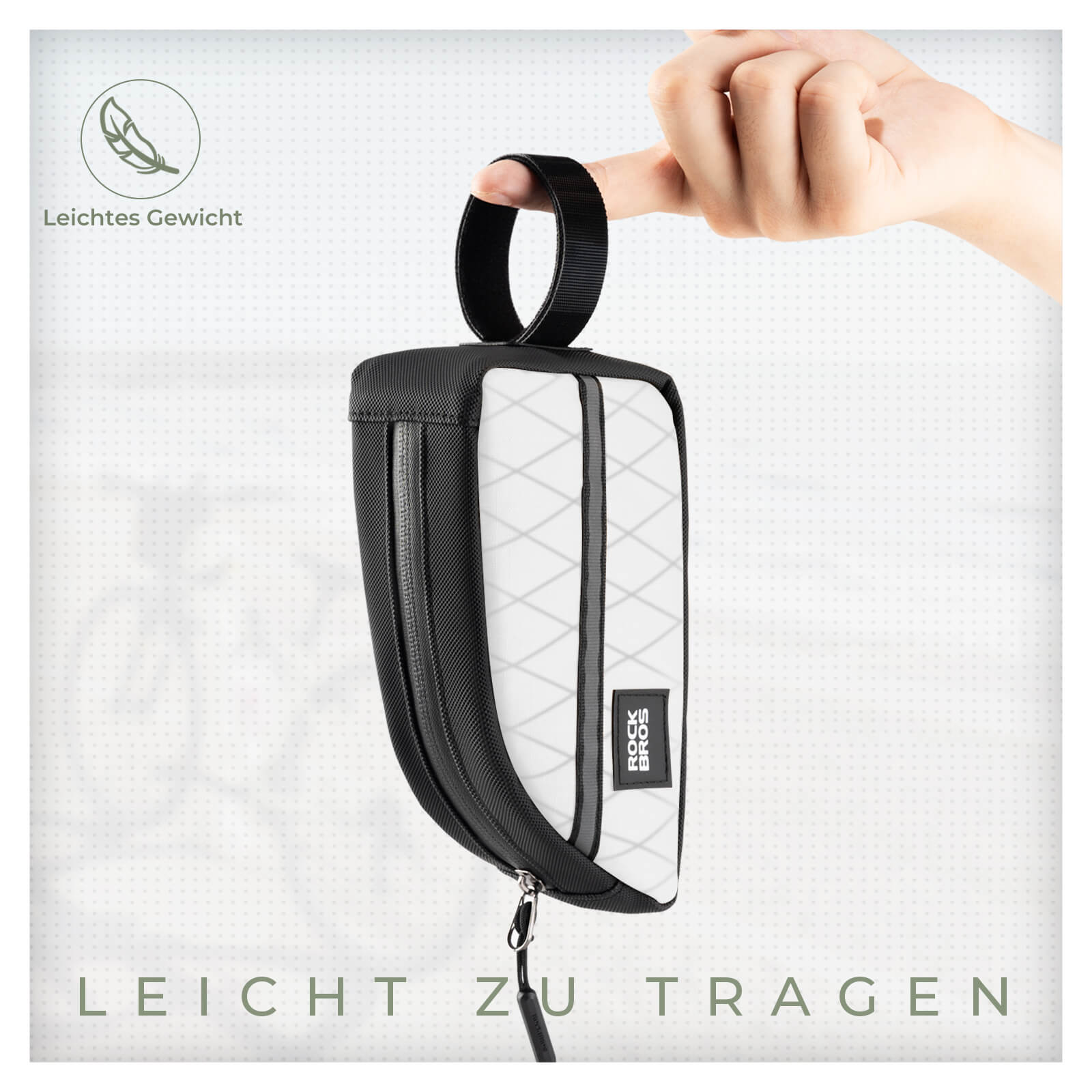 Oberrohrtasche 0,8L Leicht für Klapprad Falträder - Fahrradtaschen ROCKBROS - EU - NooMii