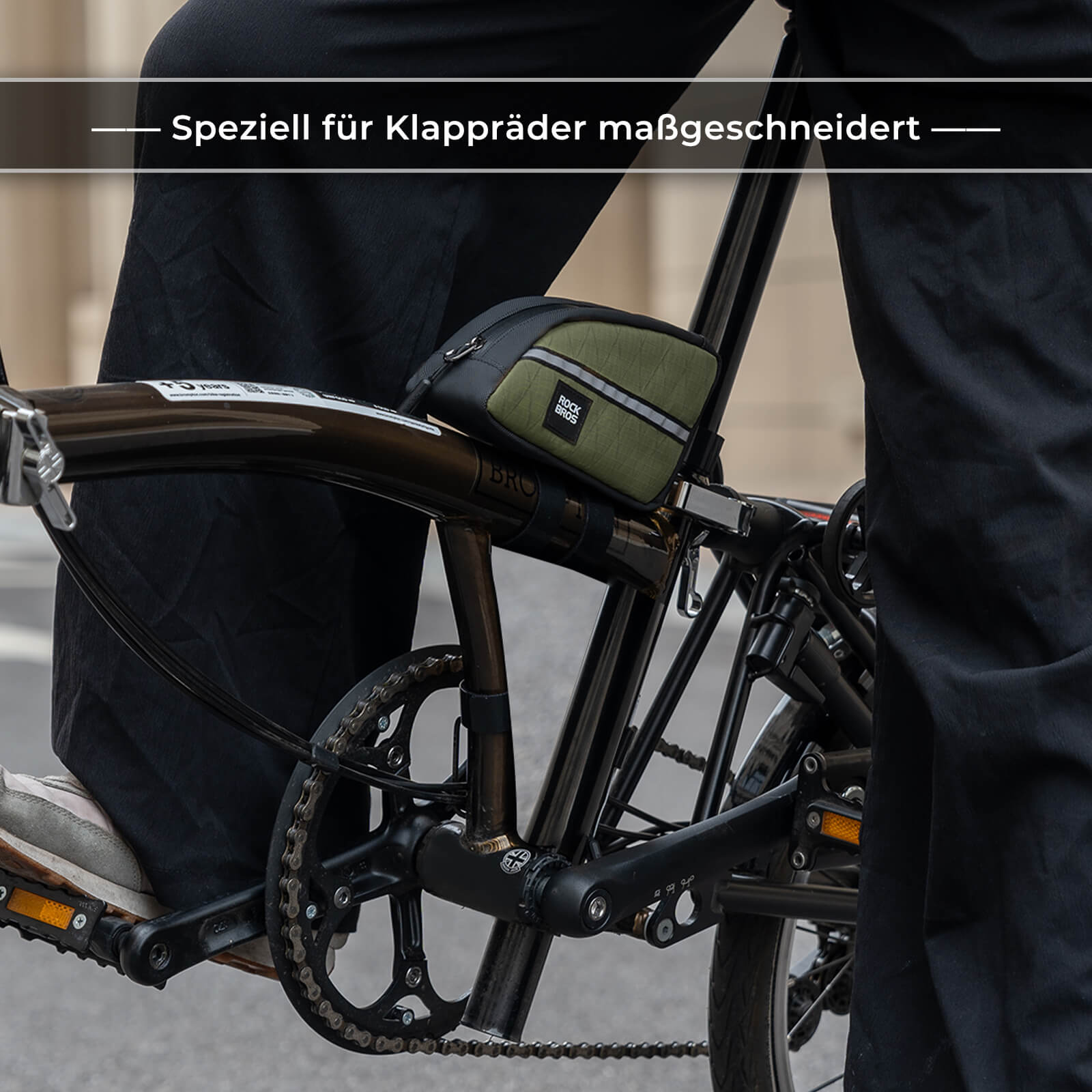 Oberrohrtasche 0,8L Leicht für Klapprad Falträder - Fahrradtaschen ROCKBROS - EU - NooMii