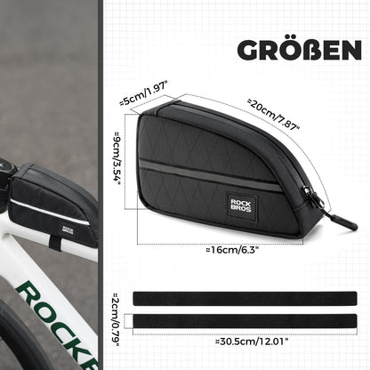 Oberrohrtasche 0,8L Leicht für Klapprad Falträder - Fahrradtaschen ROCKBROS - EU - NooMii