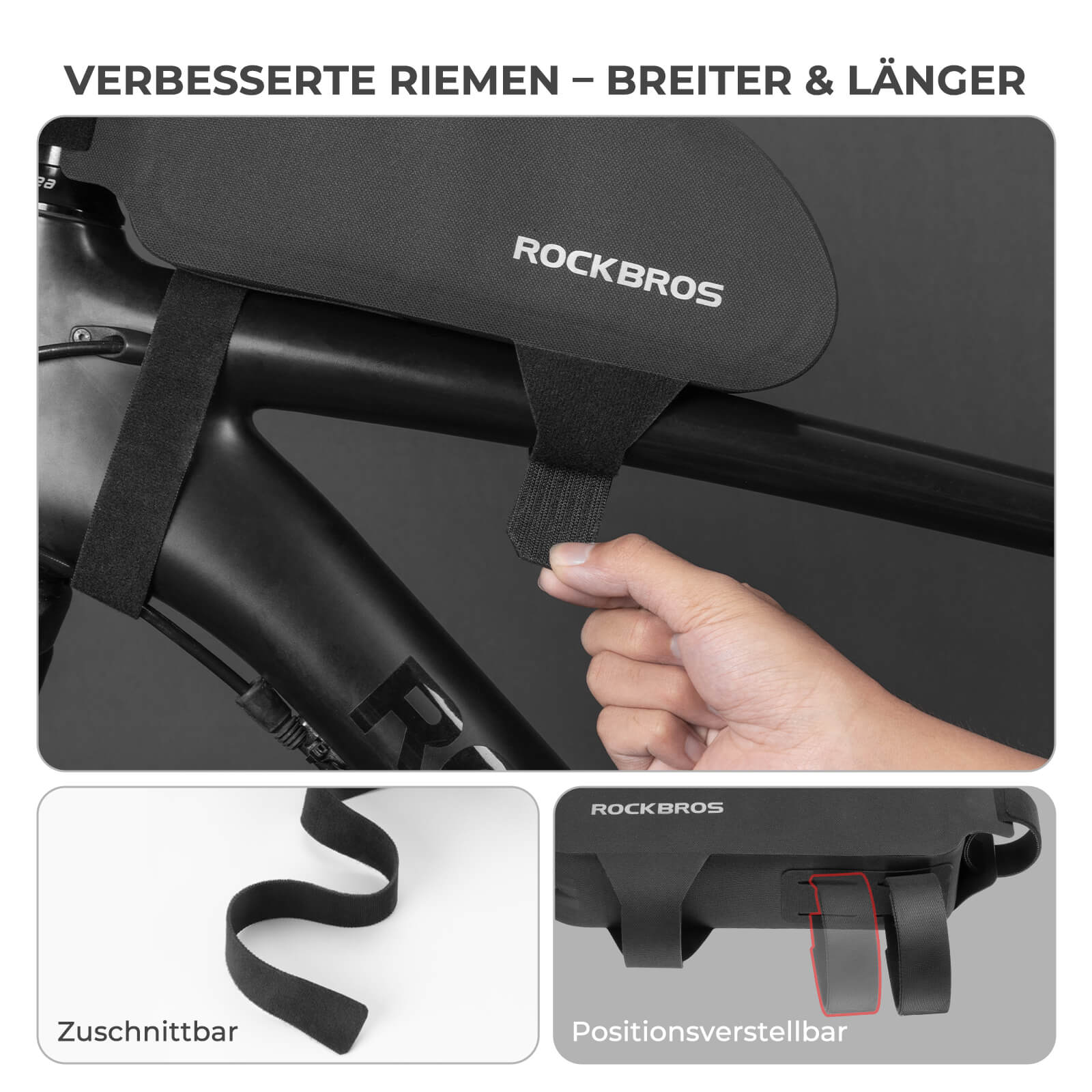 Oberrohrtasche 100% Wasserdicht für Rennrad MTB - Fahrradtaschen ROCKBROS - EU - NooMii