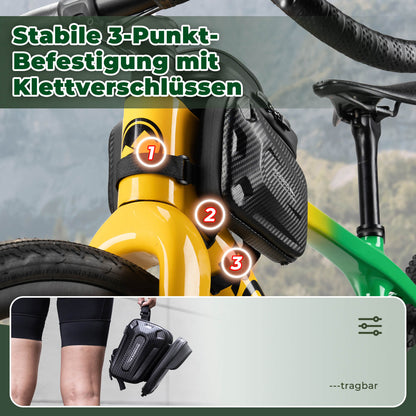 Oberrohrtasche für Smartphone mit Lichtschutz & Seitentaschen - Fahrradtaschen ROCKBROS - EU - NooMii