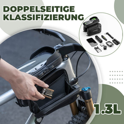 Oberrohrtasche für Smartphone mit Lichtschutz & Seitentaschen - Fahrradtaschen ROCKBROS - EU - NooMii