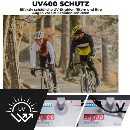 Polarisierte Fahrradbrille mit wechselbaren Gläsern UV - Schutz Unisex - Fahrradbrille ROCKBROS - EU - NooMii