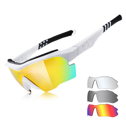 Polarisierte Fahrradbrille mit wechselbaren Gläsern UV - Schutz Unisex - Fahrradbrille ROCKBROS - EU - NooMii