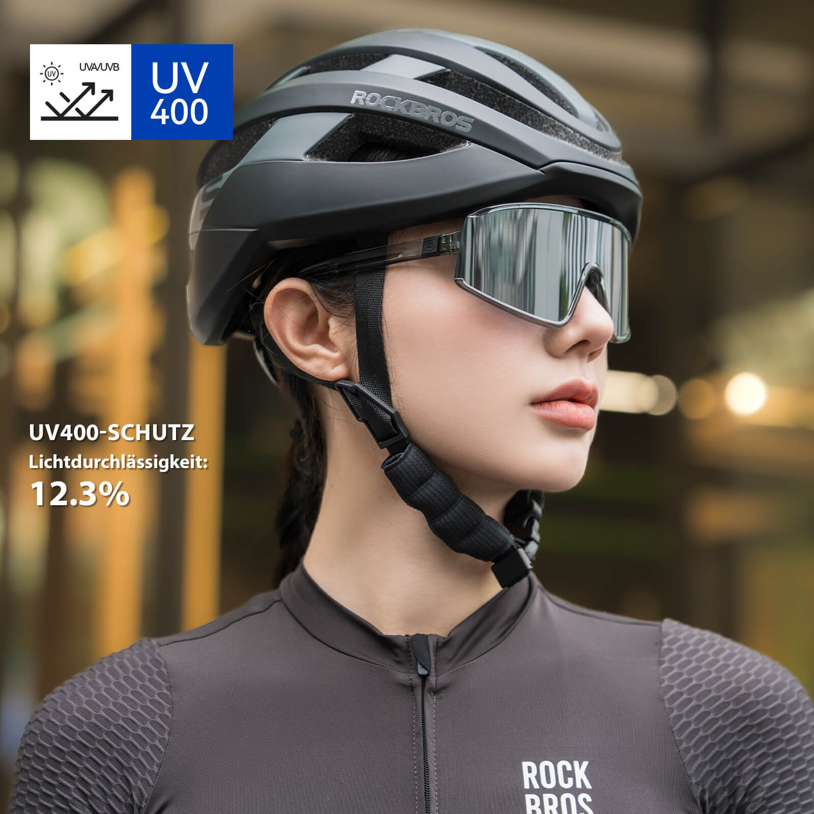 Polarisierte Fahrradbrille Ultraleicht UV400 Schutz 4 Farben - Fahrradbrille ROCKBROS - EU - NooMii