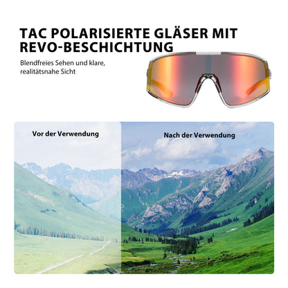 Polarisierte Fahrradbrille Ultraleicht UV400 Schutz 4 Farben - Fahrradbrille ROCKBROS - EU - NooMii