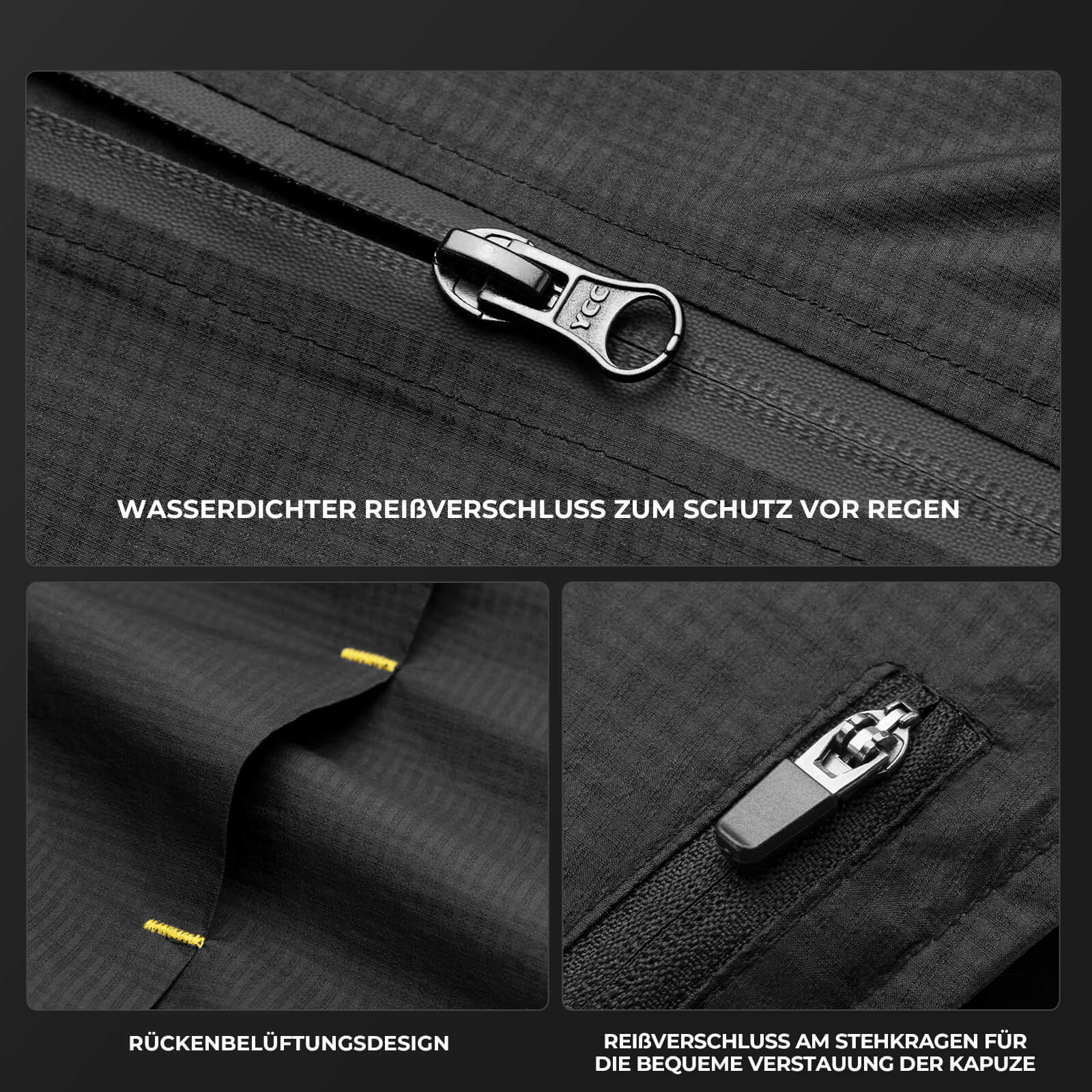 Radsport Fahrradjacke Regenjacke Wasserdicht Leicht - Fahrradjacke ROCKBROS - EU - NooMii