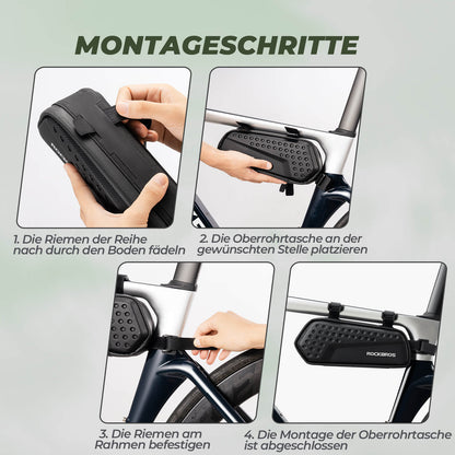 Rahmentasche Oberrohrtasche Schwarz 1,1L - Fahrradtaschen ROCKBROS - EU - NooMii