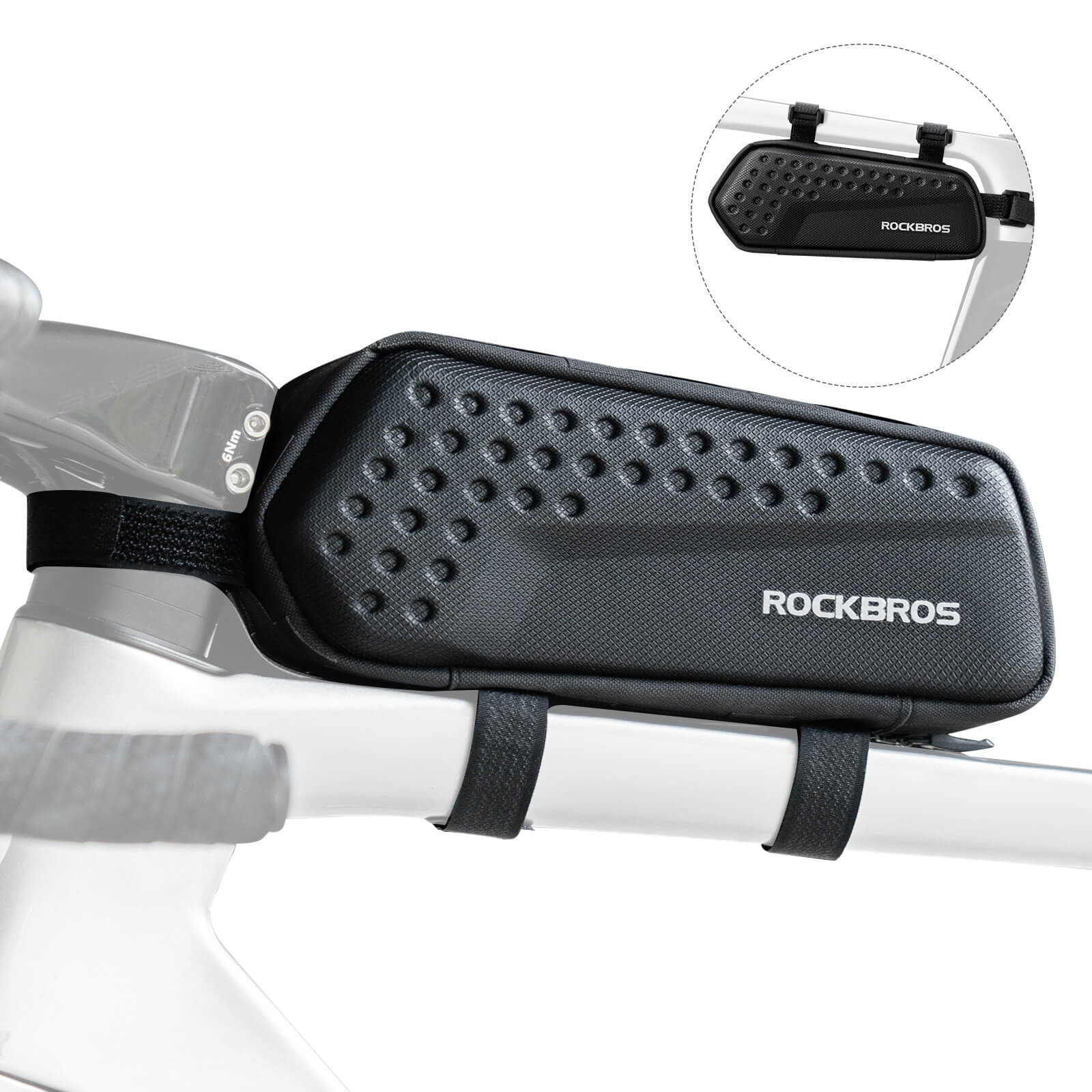 Rahmentasche Oberrohrtasche Schwarz 1,1L - Fahrradtaschen ROCKBROS - EU - NooMii