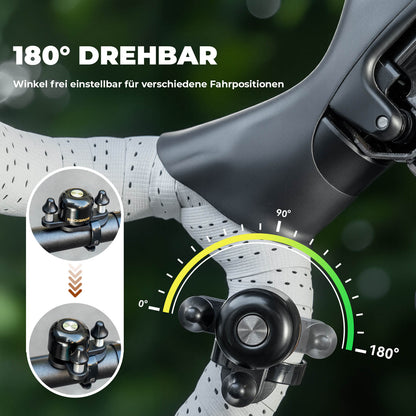 Rennrad MTB Fahrradklingel mit Doppel - Klopfer 180° drehbar - Fahrradklingel ROCKBROS - EU - NooMii
