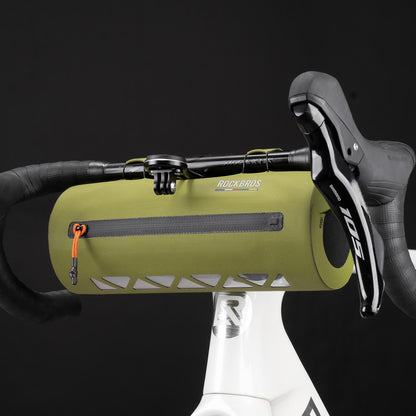ROAD TO SKY 100 % Wasserdicht Lenkertasche 2L Grün - Fahrradtaschen ROCKBROS - EU - NooMii