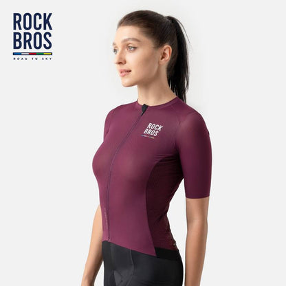 ROAD TO SKY Damen Kurzarm - Radtrikot Fahrrad Jersey für MTB & Rennrad - Fahrradtrikot ROCKBROS - EU - NooMii