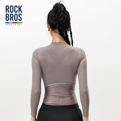 ROAD TO SKY Damen Langarm - Radtrikot Fahrrad Jersey für MTB & Rennrad - Fahrradtrikot ROCKBROS - EU - NooMii