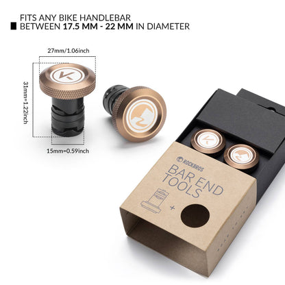 ROAD TO SKY Fahrrad 2 - teiliges Aluminium - Lenkerstopfen - Set - Werkzeuge ROCKBROS - EU - NooMii