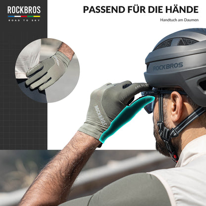 ROAD TO SKY Fahrradhandschuhe mit Touchscreen Atmungsaktiv Herren/Damen - Fahrradhandschuhe ROCKBROS - EU - NooMii