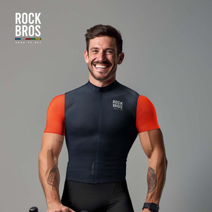 ROAD TO SKY Herren Kurzarm - Radtrikot Fahrrad Jersey für MTB & Rennrad - Fahrradtrikot ROCKBROS - EU - NooMii