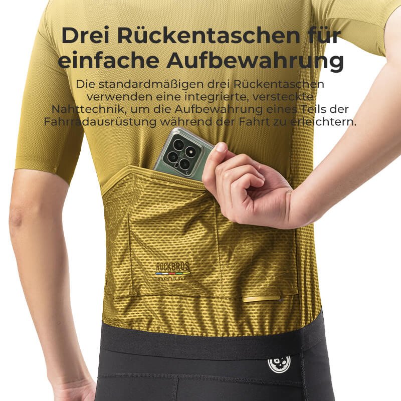 ROAD TO SKY Herren Kurzarm - Radtrikot Jersey für MTB & Rennrad - Fahrradtrikot ROCKBROS - EU - NooMii