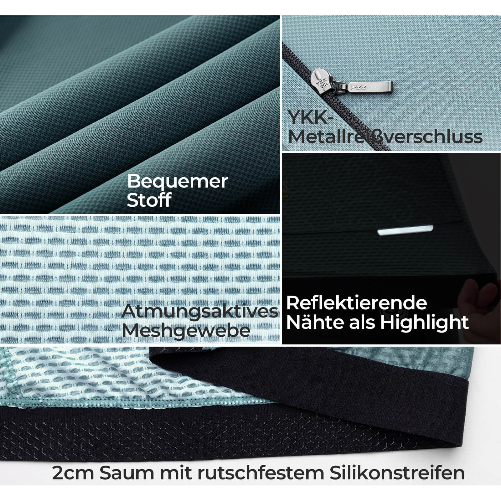 ROAD TO SKY Herren Kurzarm - Radtrikot Jersey für MTB & Rennrad - Fahrradtrikot ROCKBROS - EU - NooMii