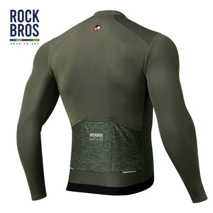 ROAD TO SKY Herren Langarm - Radtrikot Fahrrad Jersey für MTB & Rennrad - Fahrradtrikot ROCKBROS - EU - NooMii