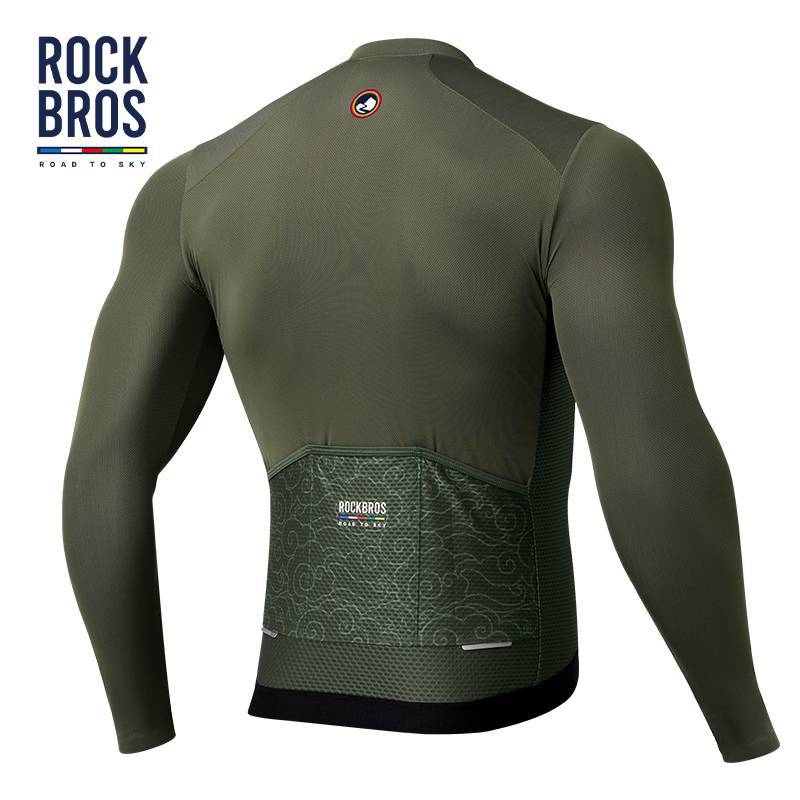 ROAD TO SKY Herren Langarm - Radtrikot Fahrrad Jersey für MTB & Rennrad - Fahrradtrikot ROCKBROS - EU - NooMii