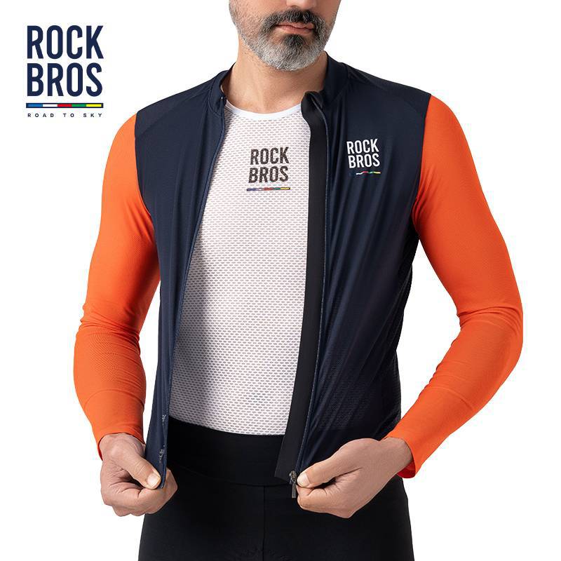 ROAD TO SKY Herren Langarm - Radtrikot Fahrrad Jersey für MTB & Rennrad - Fahrradtrikot ROCKBROS - EU - NooMii