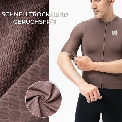 ROAD TO SKY Herren Radtrikot Kurzarm mit Taschen - Fahrradtrikot ROCKBROS - EU - NooMii