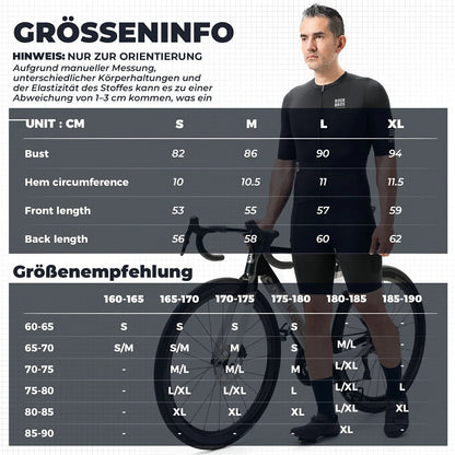 ROAD TO SKY Herren Radtrikot Kurzarm mit Taschen - Fahrradtrikot ROCKBROS - EU - NooMii
