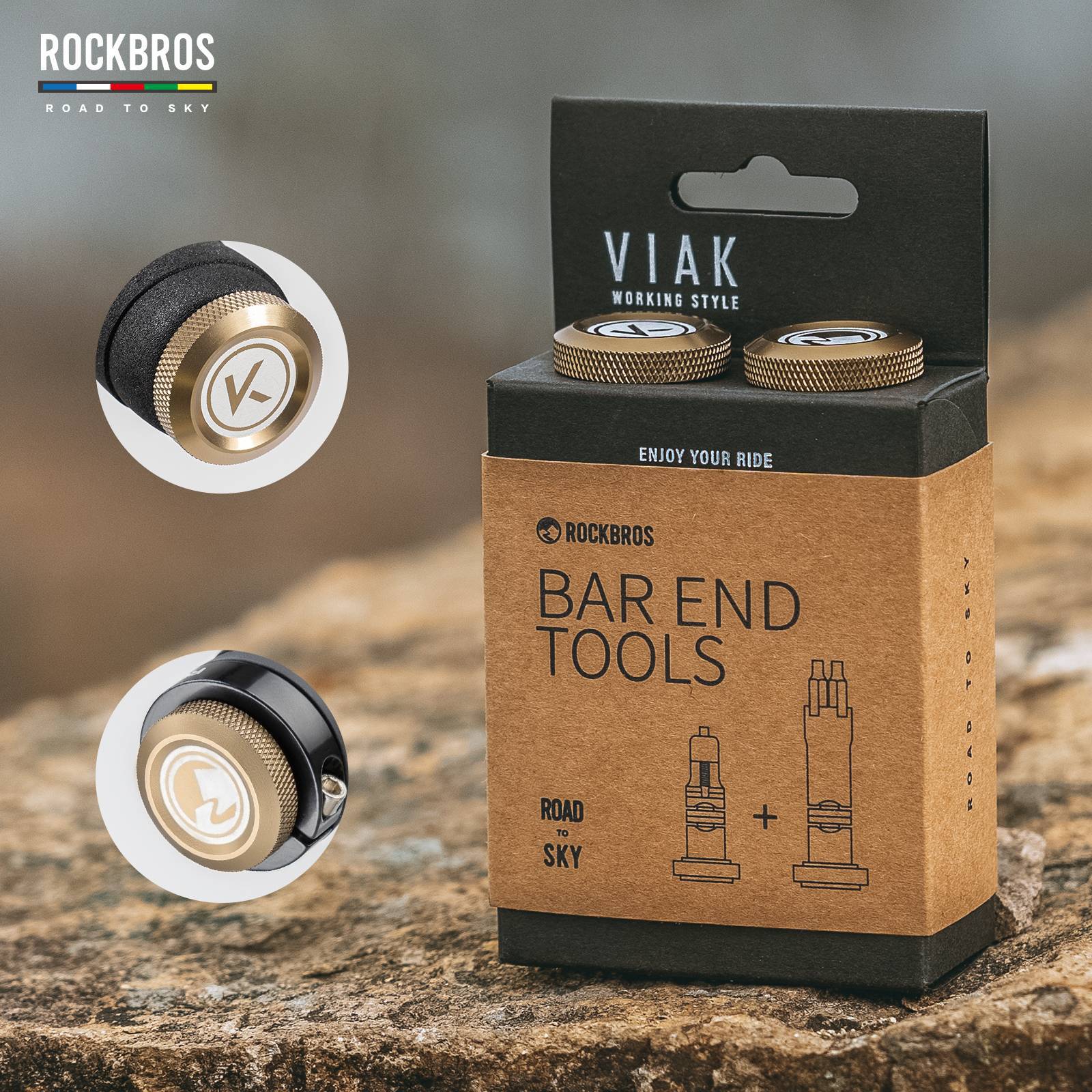 ROAD TO SKY Multifunktional 6 in 1 Reparatur Kit Werkzeug mit Kettenabzieher - Werkzeuge ROCKBROS - EU - NooMii