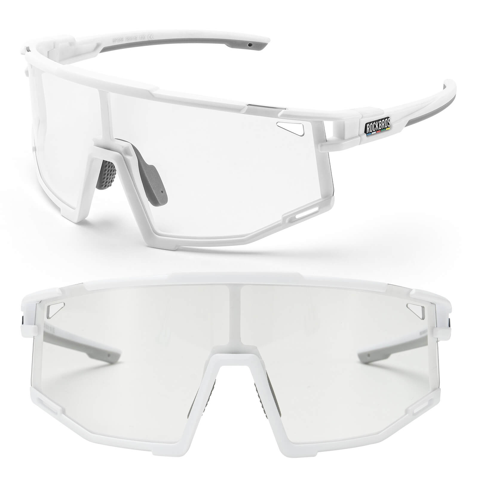 ROAD TO SKY Photochrome Fahrradbrille UV400 Schutz Verstellbare Nasenpads - Fahrradbrille ROCKBROS - EU - NooMii