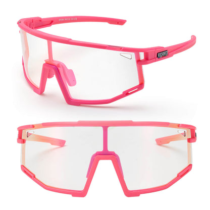 ROAD TO SKY Photochrome Fahrradbrille UV400 Schutz Verstellbare Nasenpads - Fahrradbrille ROCKBROS - EU - NooMii