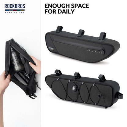ROAD TO SKY Reflektierende Wasserdichte Fahrrad 2L Dreieckstasche - Fahrradtaschen ROCKBROS - EU - NooMii