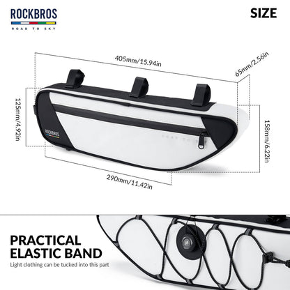 ROAD TO SKY Reflektierende Wasserdichte Fahrrad 2L Dreieckstasche - Fahrradtaschen ROCKBROS - EU - NooMii