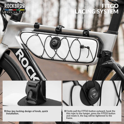 ROAD TO SKY Reflektierende Wasserdichte Fahrrad 2L Dreieckstasche - Fahrradtaschen ROCKBROS - EU - NooMii