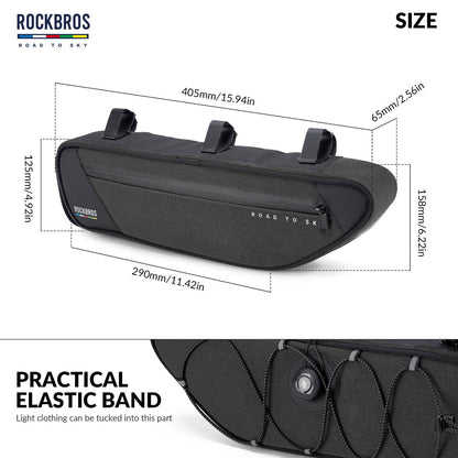 ROAD TO SKY Reflektierende Wasserdichte Fahrrad 2L Dreieckstasche - Fahrradtaschen ROCKBROS - EU - NooMii