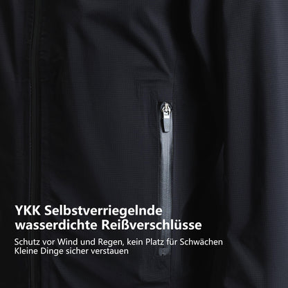 ROAD TO SKY Regenjacke faltbare Fahrradjacke Winddicht Unisex für MTB & Rennrad - Fahrradjacke ROCKBROS - EU - NooMii