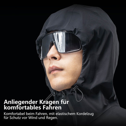 ROAD TO SKY Regenjacke faltbare Fahrradjacke Winddicht Unisex für MTB & Rennrad - Fahrradjacke ROCKBROS - EU - NooMii