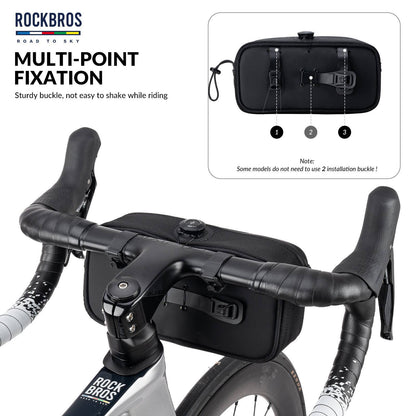 ROAD TO SKY Wasserdichte reflektierende Fahrradlenkertasche - Fahrradtaschen ROCKBROS - EU - NooMii