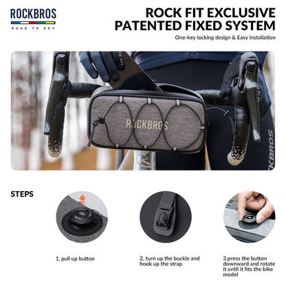 ROAD TO SKY Wasserdichte reflektierende Fahrradlenkertasche - Fahrradtaschen ROCKBROS - EU - NooMii