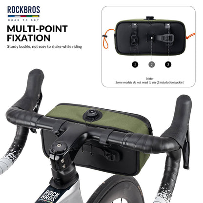 ROAD TO SKY Wasserdichte reflektierende Fahrradlenkertasche - Fahrradtaschen ROCKBROS - EU - NooMii