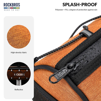 ROAD TO SKY Wasserdichte Reflektierende Zylindrische Lenkertasche - Fahrradtaschen ROCKBROS - EU - NooMii