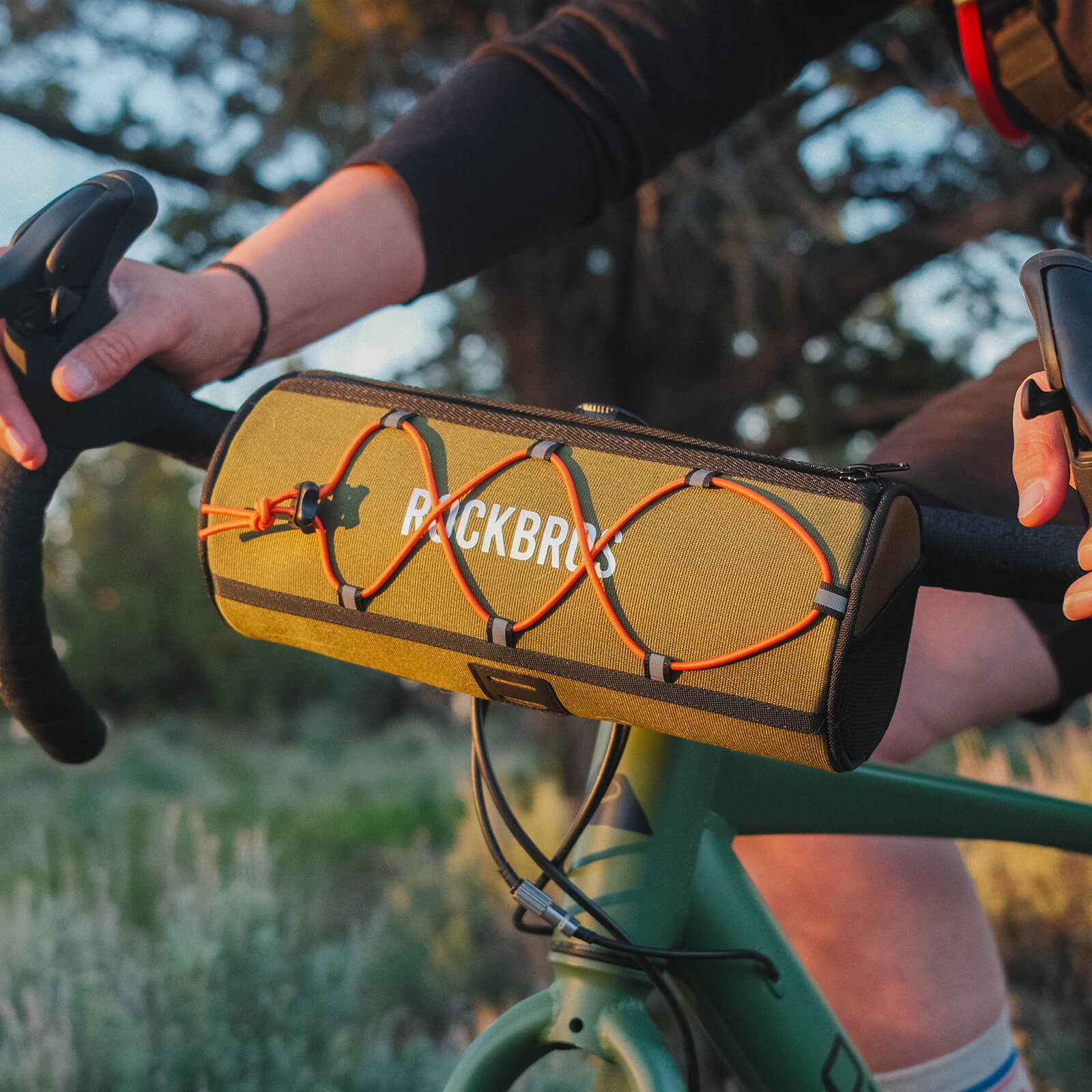ROAD TO SKY Wasserdichte Reflektierende Zylindrische Lenkertasche - Fahrradtaschen ROCKBROS - EU - NooMii