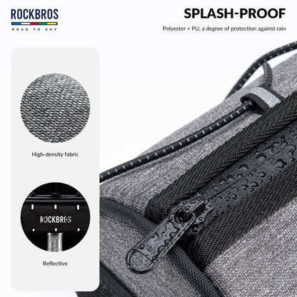 ROAD TO SKY Wasserdichte Reflektierende Zylindrische Lenkertasche - Fahrradtaschen ROCKBROS - EU - NooMii